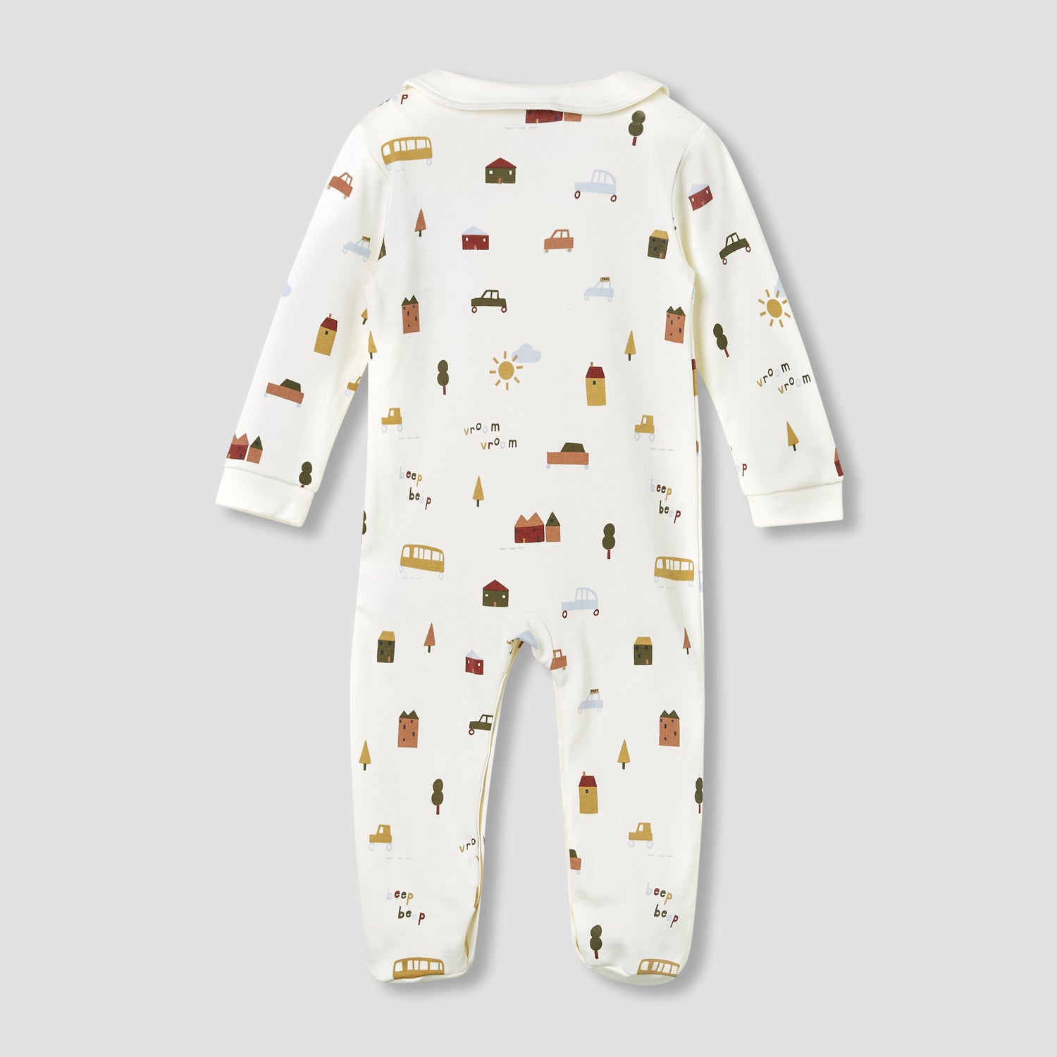 Juniors Printed Sleepsuit with Long Sleeves