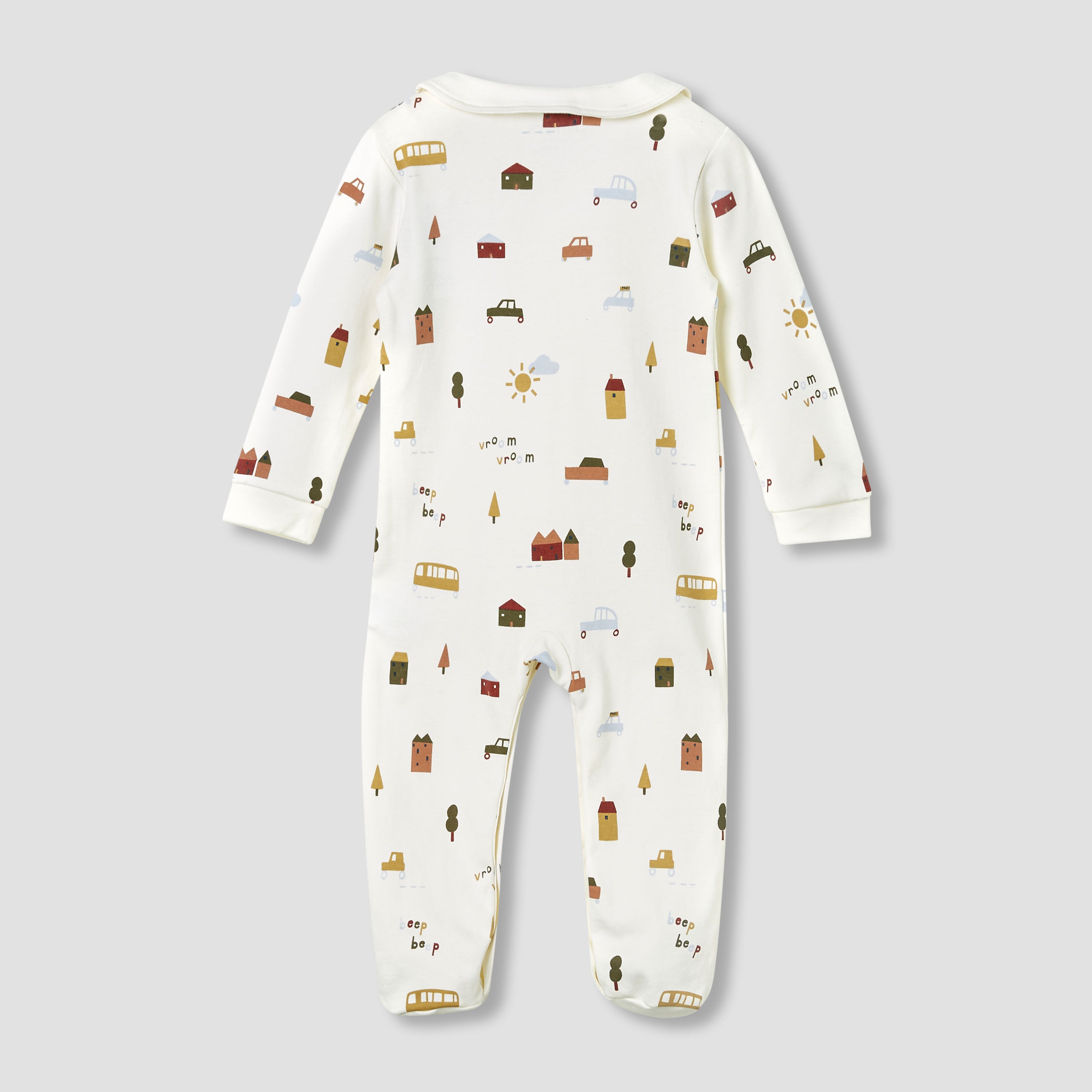 Juniors Printed Sleepsuit with Long Sleeves