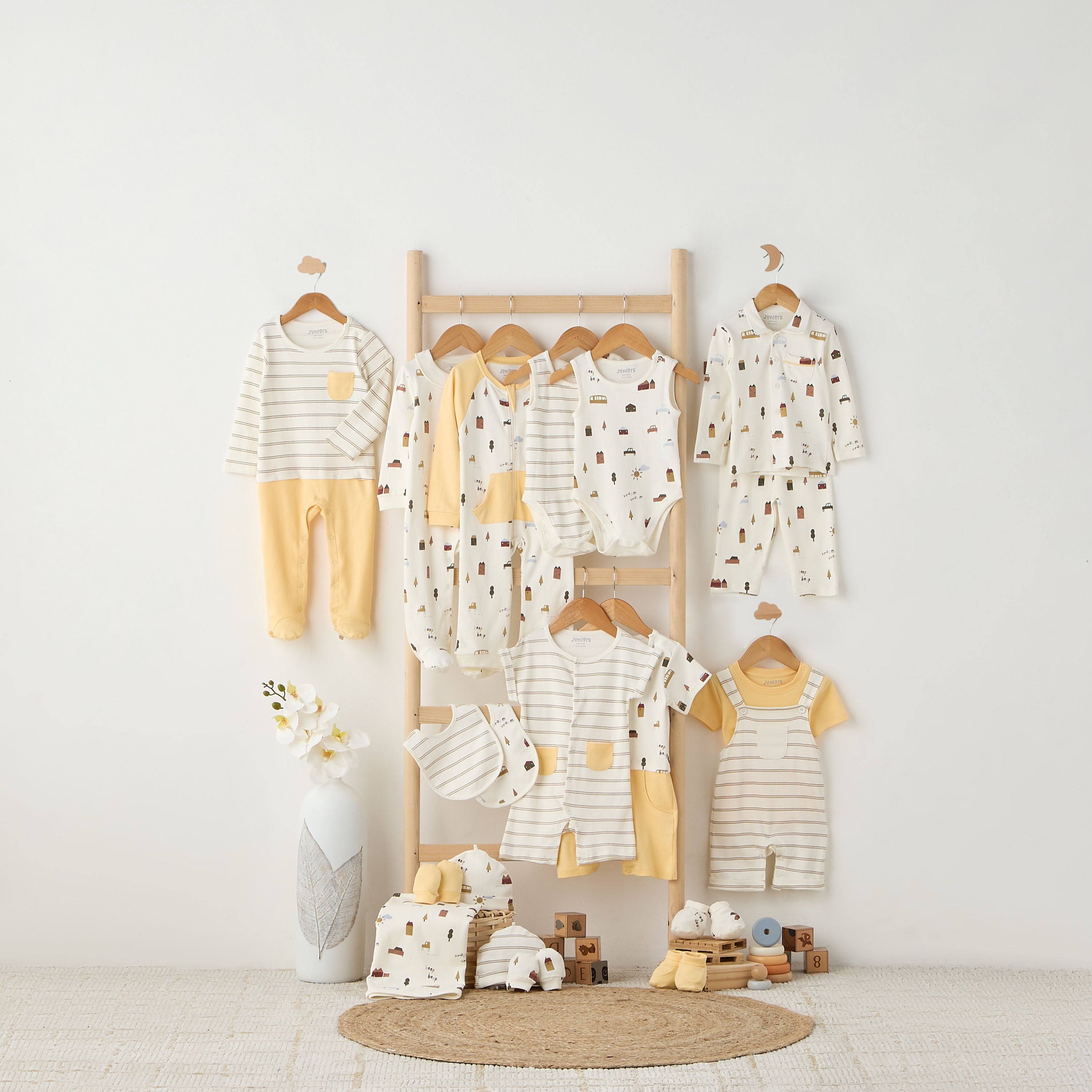 Juniors Printed Sleepsuit with Long Sleeves