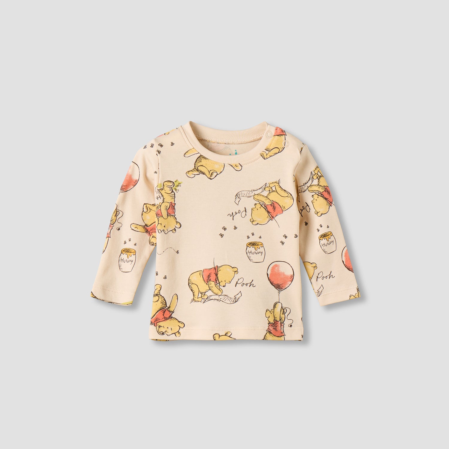 Pack of 2 Disney Cotton Long Sleeves Pyjama Set with Winnie the Pooh Print