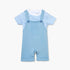 Juniors Striped T-shirt and Dungaree Set - Blue / 12-18 mths