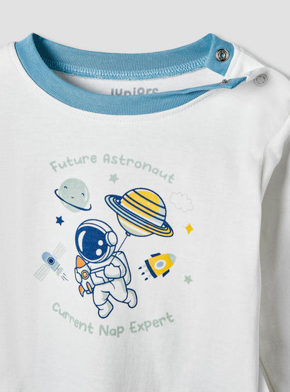 Pack of 2 Juniors Cotton Long Sleeves Pyjama Set with Space Print-baby-boys-clothing-nightwear-pyjamasets-image-7