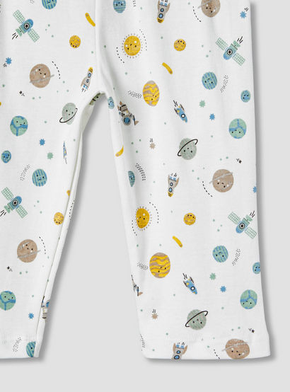 Pack of 2 Juniors Cotton Long Sleeves Pyjama Set with Space Print-baby-boys-clothing-nightwear-pyjamasets-image-10