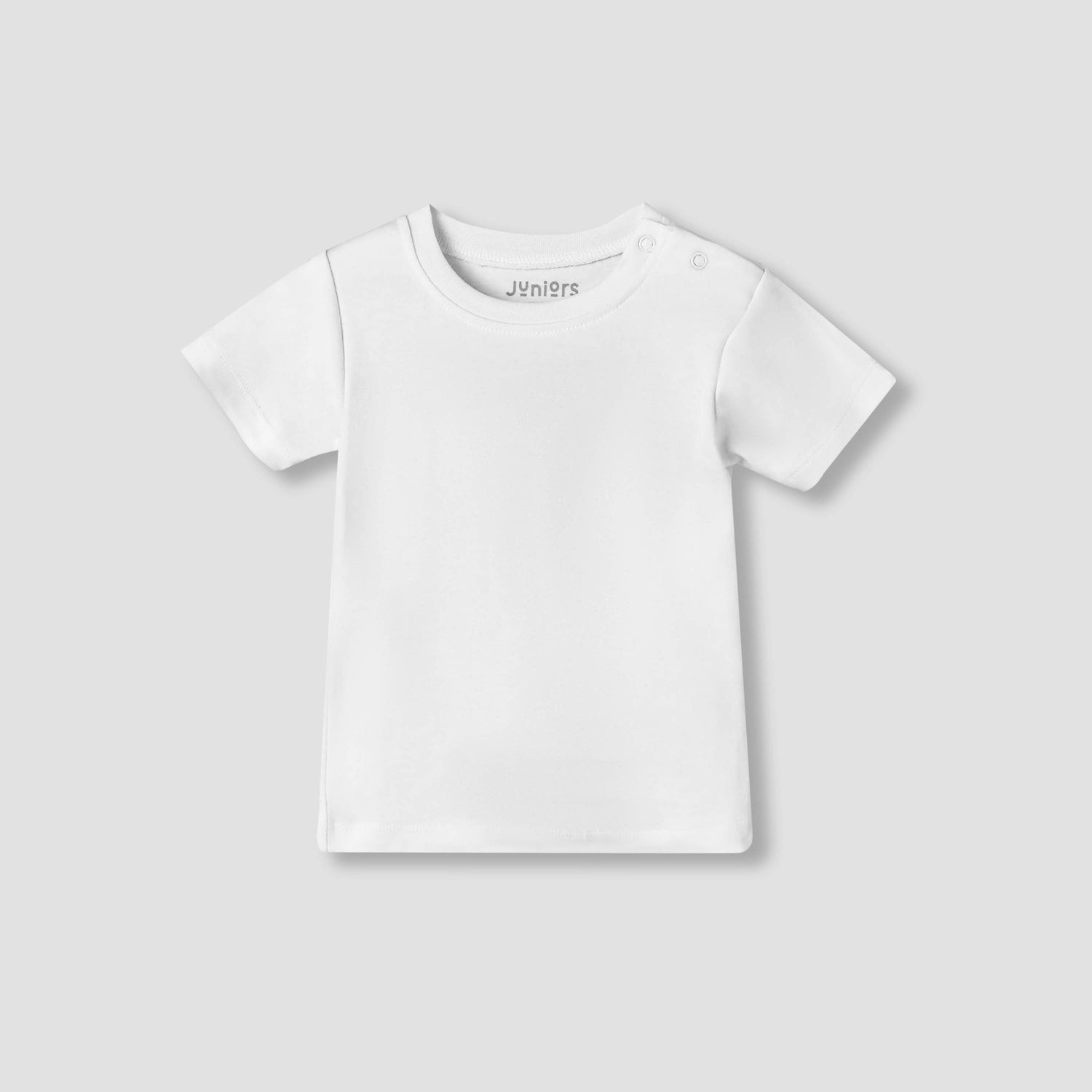 Juniors Round Neck Short Sleeves T-shirt and Dungaree Set with Print