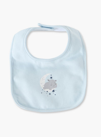 Pack of 2 Juniors Baby Bib with Star Print-baby-feeding-bibs-image-2