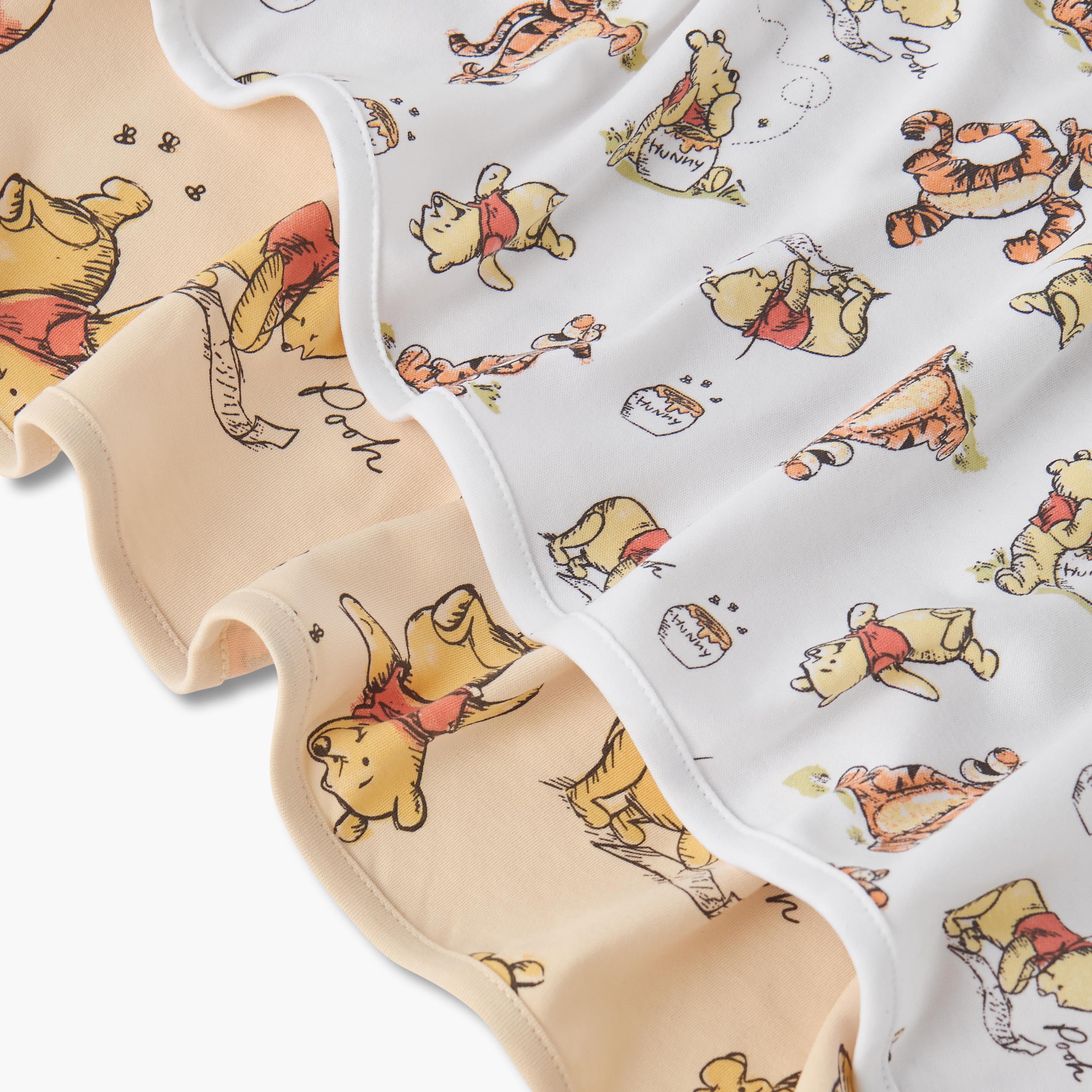 Pack of 2 Disney Receiving Blanket with Winnie the Pooh Print