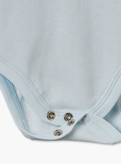 Juniors Cotton Crew Neck Short Sleeves Bodysuit with Seashell Embroidery-baby-girls-clothing-bodysuits-image-5