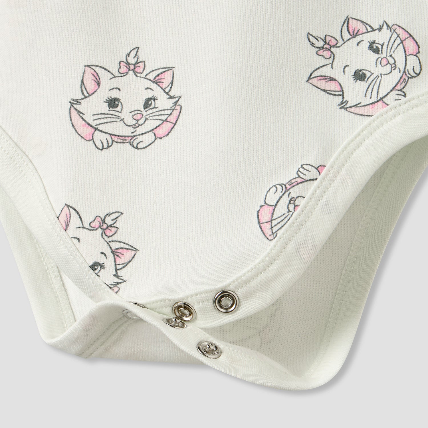 Pack of 3 Disney Square Neck Strappy Bodysuit with Marie Print