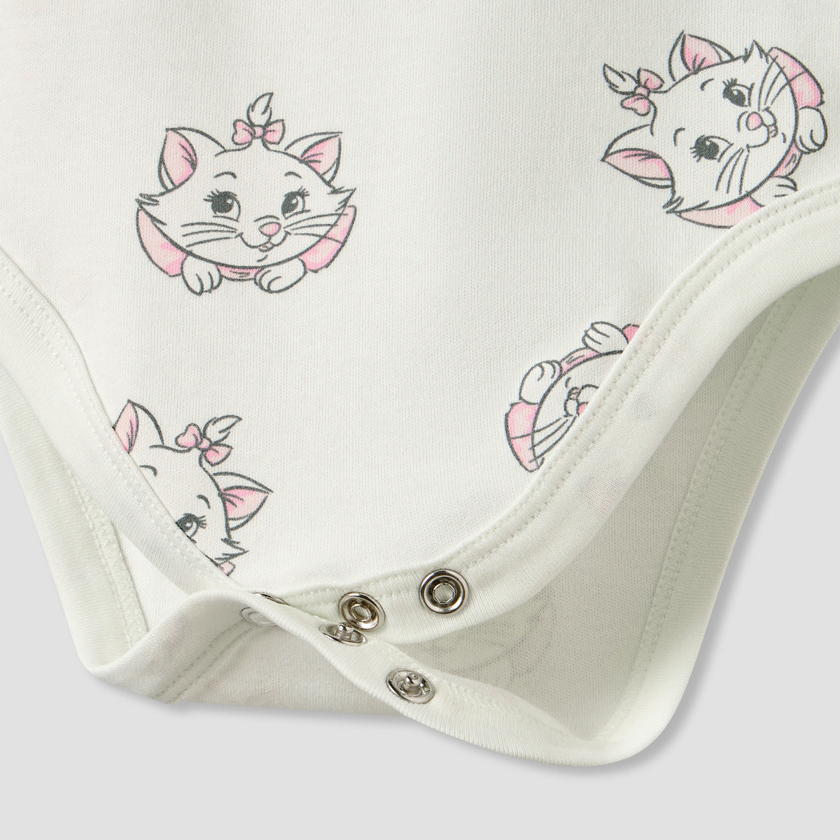 Pack of 3 Disney Square Neck Strappy Bodysuit with Marie Print