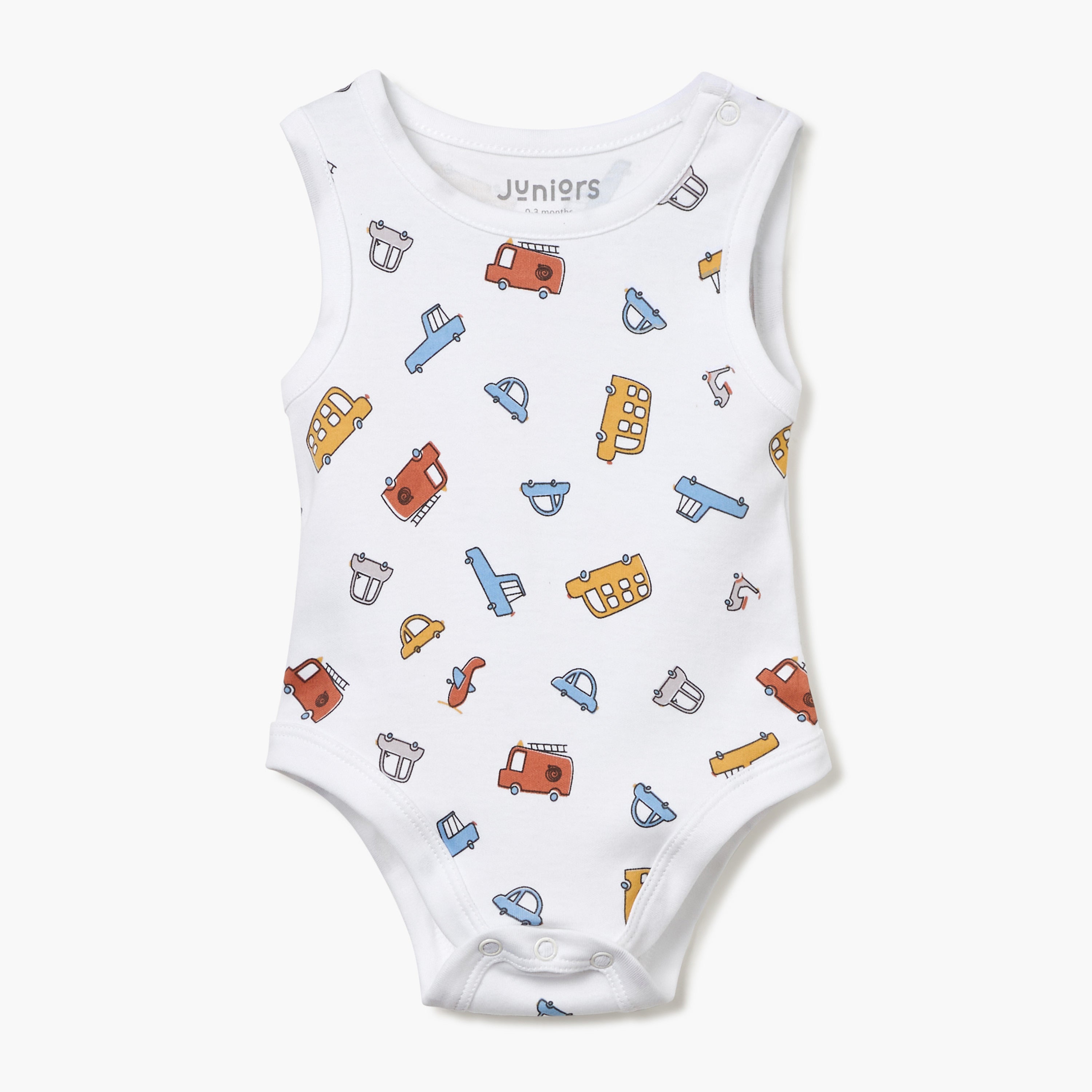 Juniors Printed Sleeveless Bodysuit - Set of 2