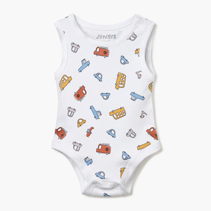 Juniors Printed Sleeveless Bodysuit - Set of 2
