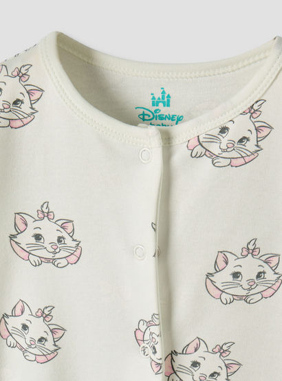 Pack of 2 Disney Cotton Round Neck Long Sleeves Sleepsuit with Marie Print-baby-girls-clothing-nightwear-sleepsuits-image-5
