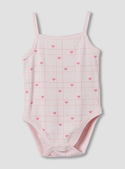 Pack of 3 Juniors Cotton Strappy Bodysuit with Dinosaur Print-baby-girls-clothing-bodysuits-image-4