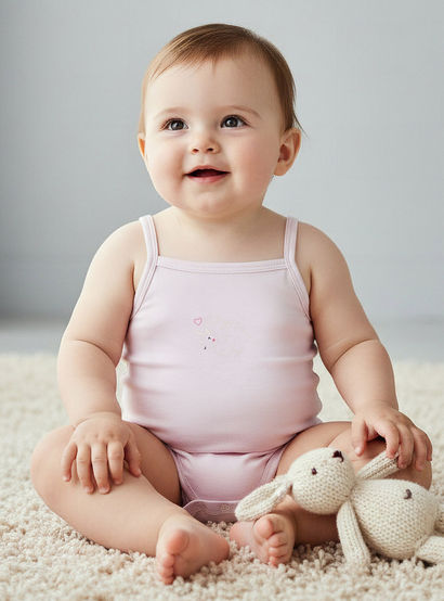 Pack of 3 Juniors Cotton Strappy Bodysuit with Dinosaur Print-baby-girls-clothing-bodysuits-image-2