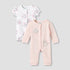 Set of 2 Disney Cotton Round Neck Sleepsuit and Romper with Marie Print - Multicolour / 12-18 mths