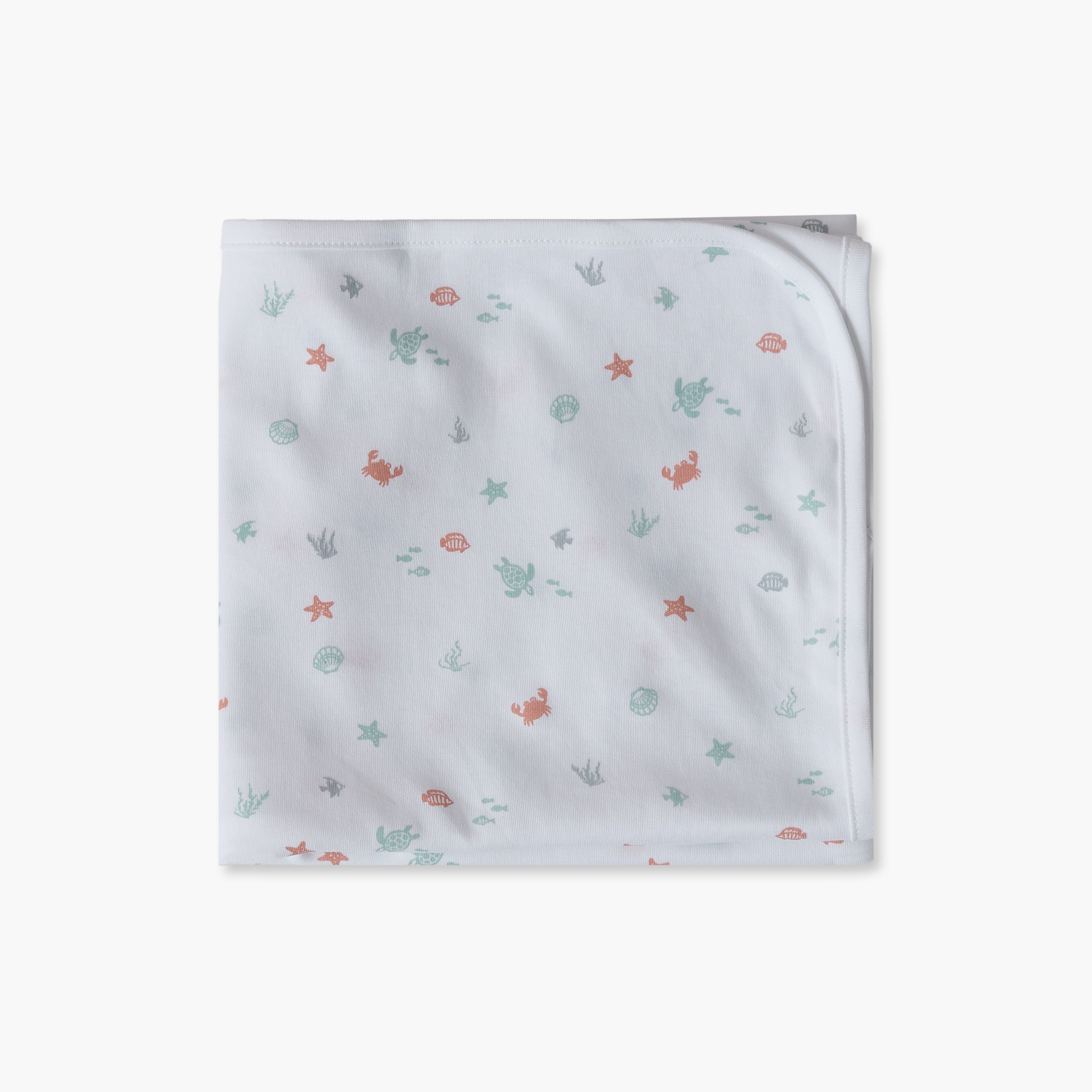 Juniors Receiving Blanket with Underwater Print