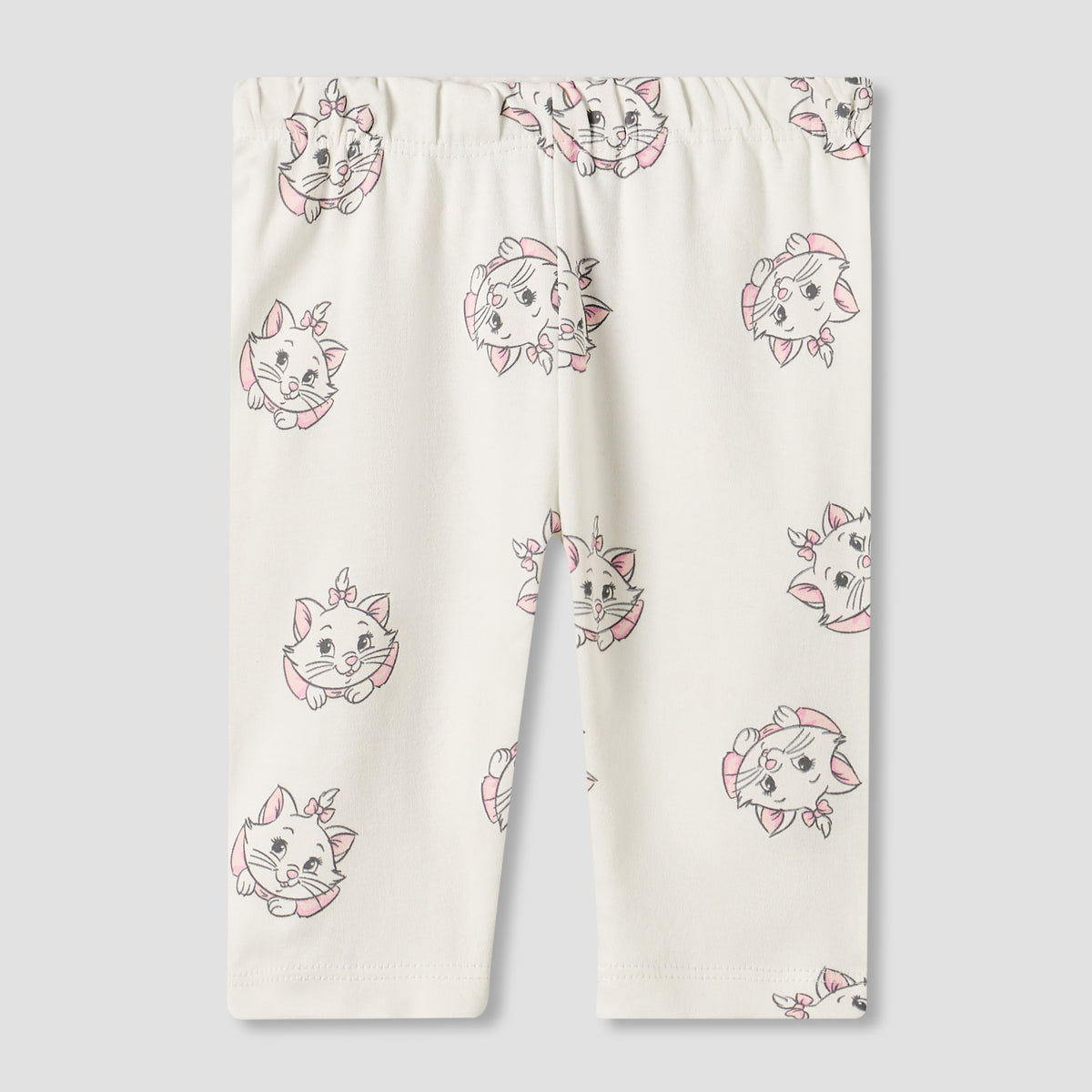 Pack of 2 Disney Cotton Round Neck Long Sleeves Pyjama Set with Marie Print