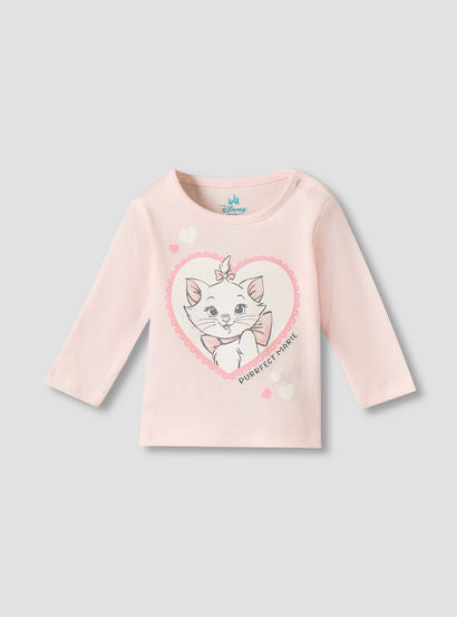 Pack of 2 Disney Cotton Round Neck Long Sleeves Pyjama Set with Marie Print-baby-girls-clothing-nightwear-pyjamasets-image-4