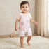 Disney Round Neck Short Sleeves T-shirt and Dungaree Set with Marie Print - Pink / 12-18 mths