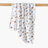 Juniors All-Over Vehicle Print Receiving Blanket - White / 0-6 mths