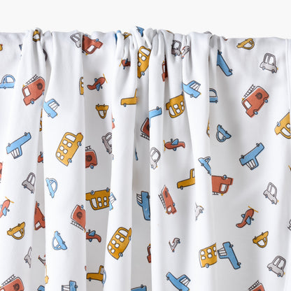 Juniors All-Over Vehicle Print Receiving Blanket