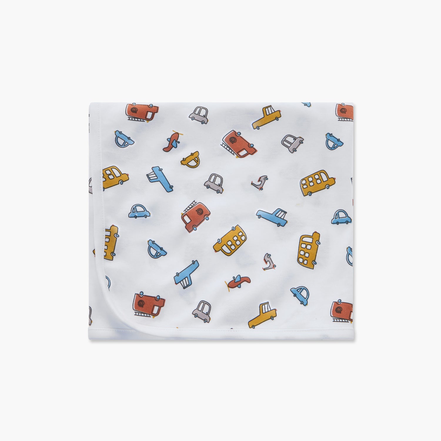 Juniors All-Over Vehicle Print Receiving Blanket