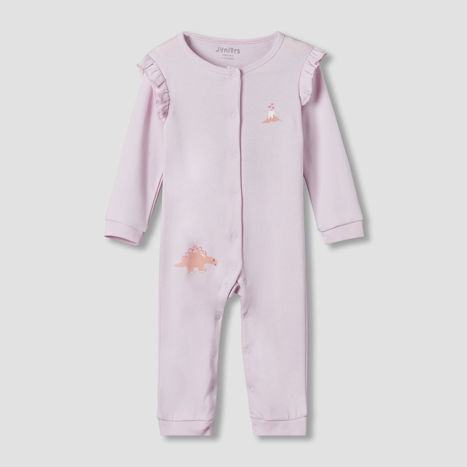Set of 2 Juniors Cotton Sleepsuit and Romper with Assorted Print