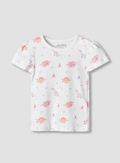 Pack of 2 Juniors Cotton Round Neck Pyjama Set with Fun Print-baby-girls-clothing-nightwear-pyjamasets-image-3