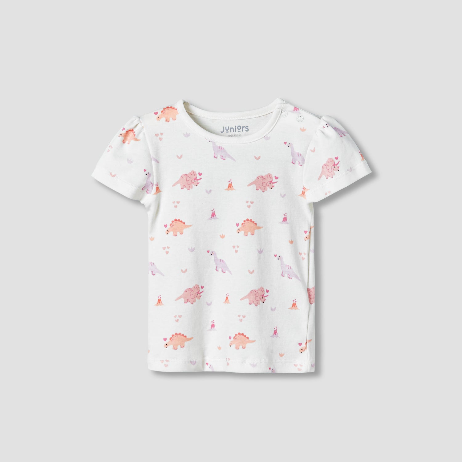 Pack of 2 Juniors Cotton Round Neck Pyjama Set with Fun Print