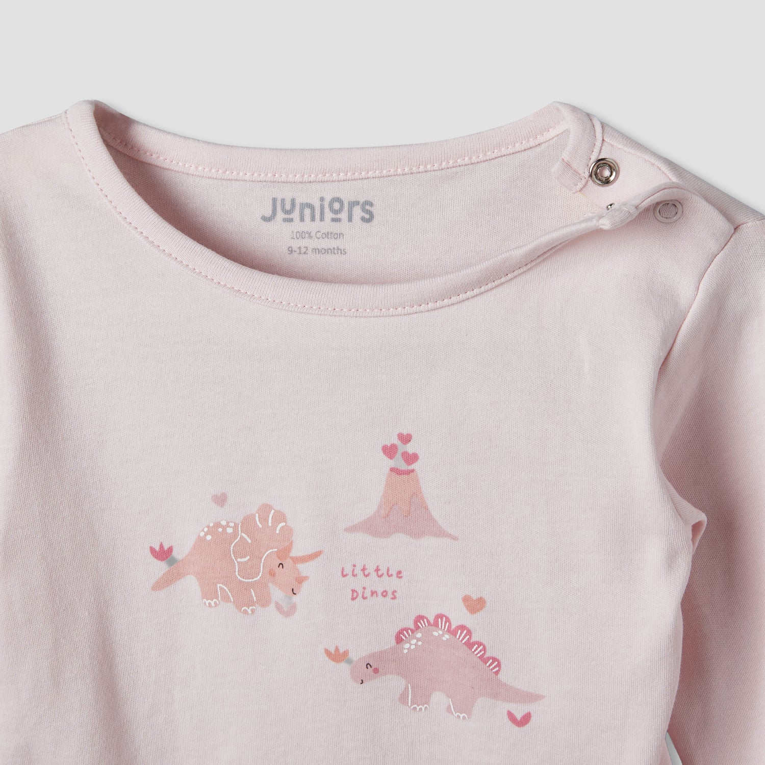Pack of 2 Juniors Cotton Round Neck Pyjama Set with Fun Print