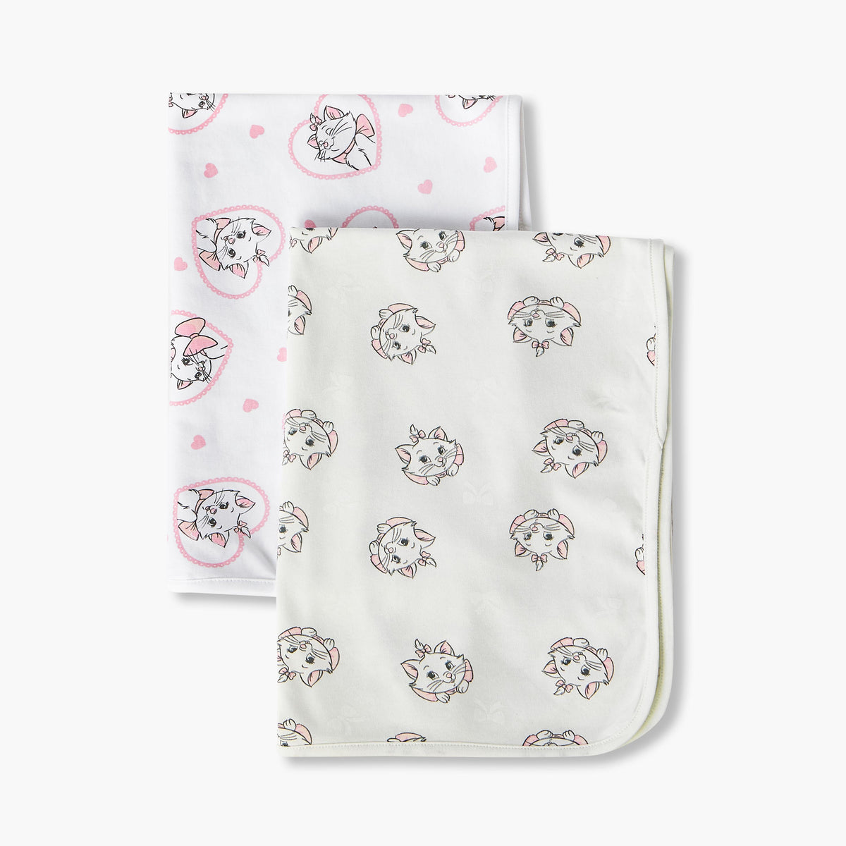Pack of 2 Disney Receiving Blanket with Marie Print
