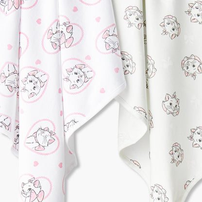 Pack of 2 Disney Receiving Blanket with Marie Print
