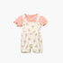 Juniors All-Over Floral Print Dungaree and T-shirt Set - Pink / 12-18 mths