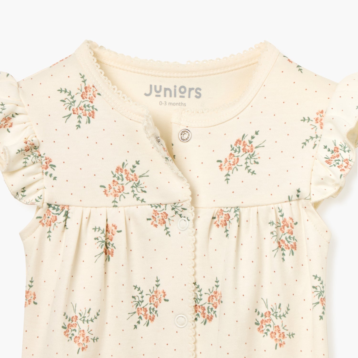 Juniors All-Over Floral Print Sleeveless Romper