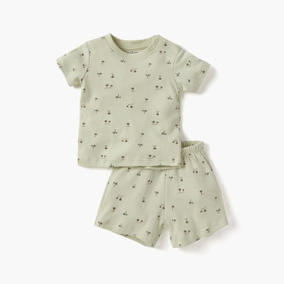 Juniors Graphic Print 4-Piece T-shirt with Pyjamas and Shorts Set