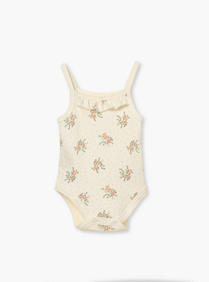 Juniors Floral Print Sleeveless Bodysuit with Snap Button Closure - Set of 2-baby-girls-clothing-bodysuits-image-3