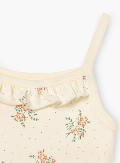 Juniors Floral Print Sleeveless Bodysuit with Snap Button Closure - Set of 2-baby-girls-clothing-bodysuits-image-6