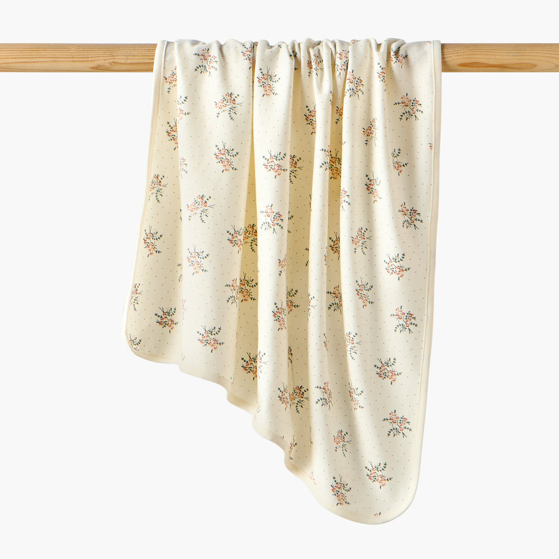Juniors Floral Print Receiving Blanket - Yellow / 0-6 mths