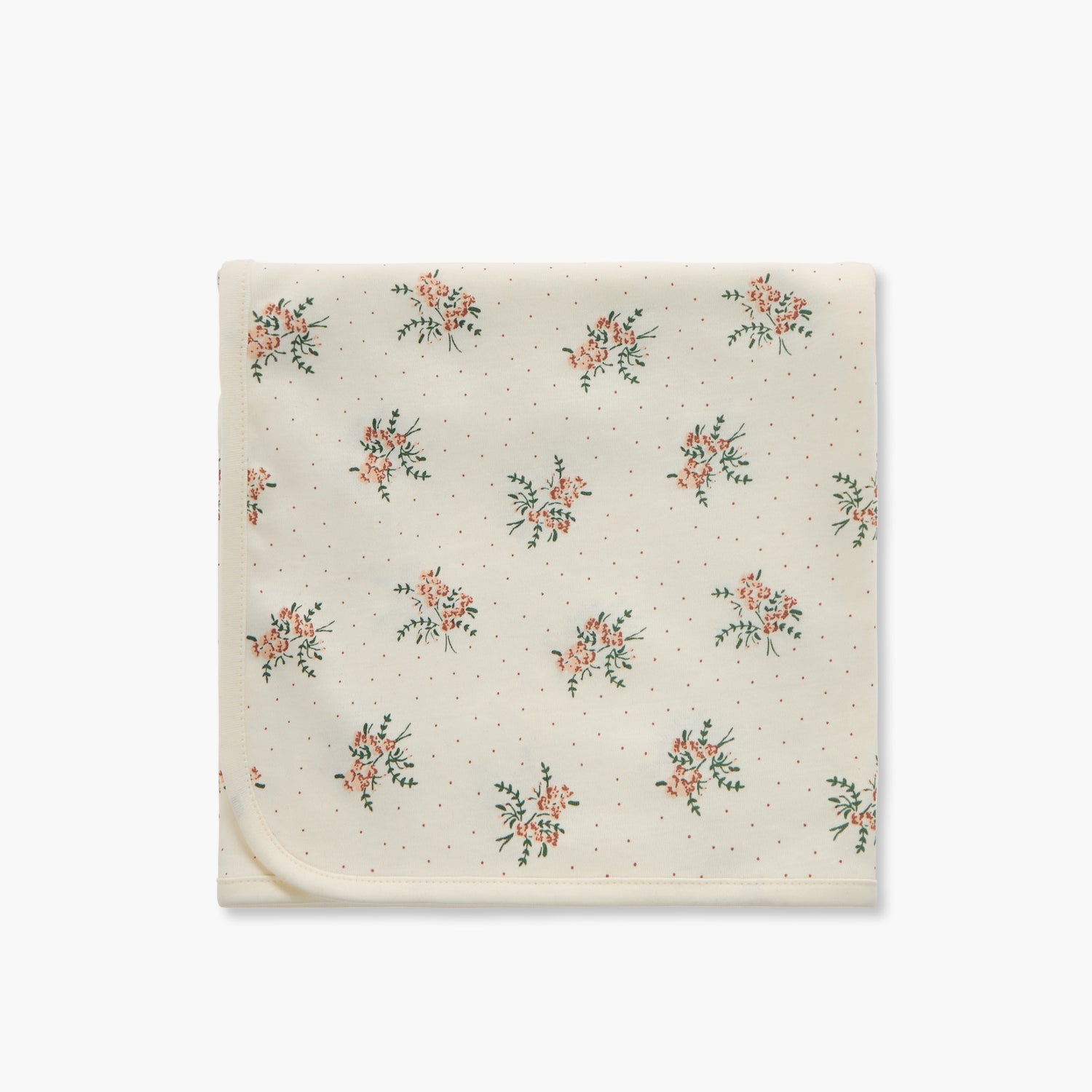 Juniors Floral Print Receiving Blanket