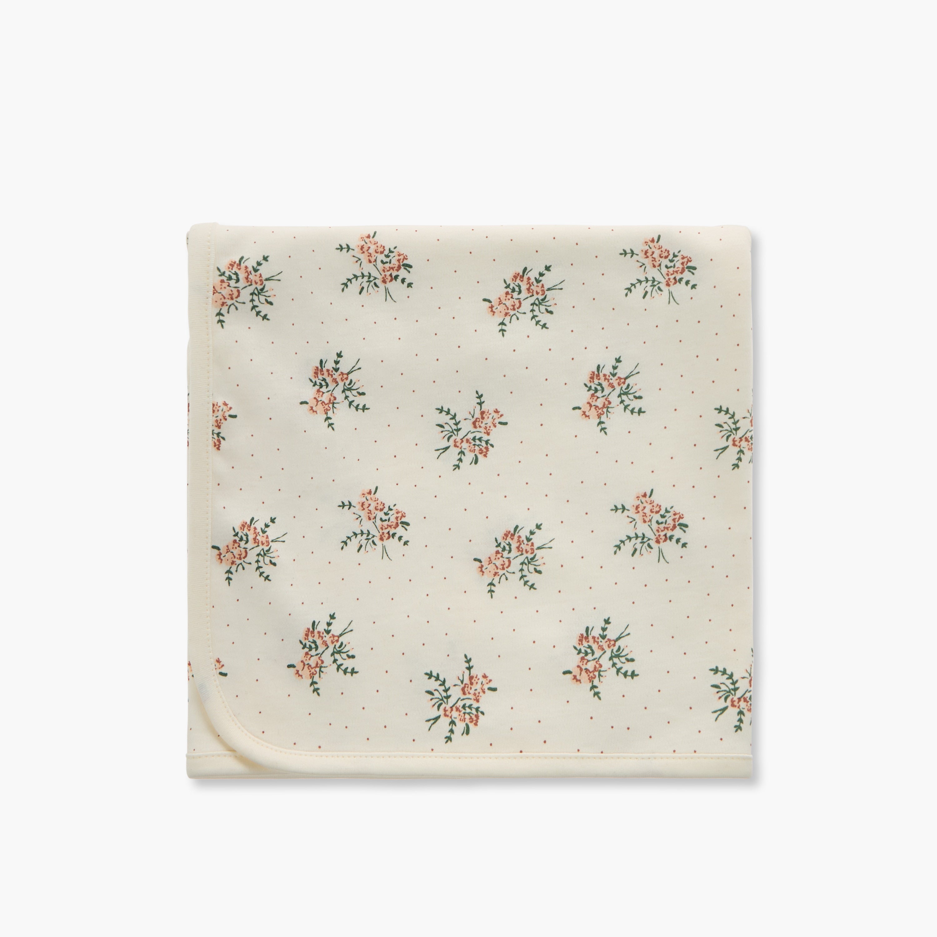 Juniors Floral Print Receiving Blanket