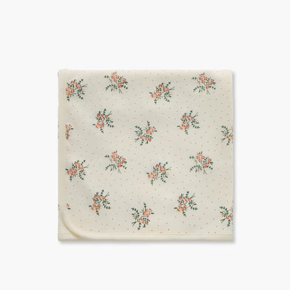 Juniors Floral Print Receiving Blanket