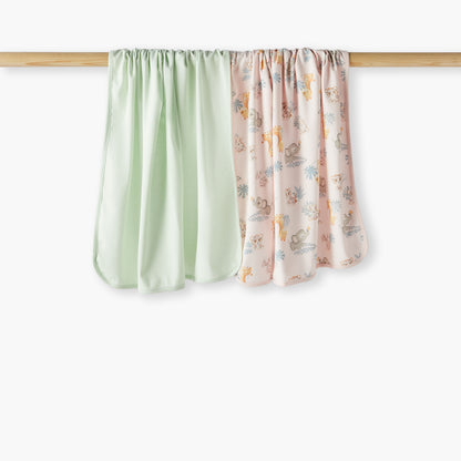 Juniors Assorted 2-Piece Receiving Blanket Set - 70x70 cm - Multicolour / 0-6 mths