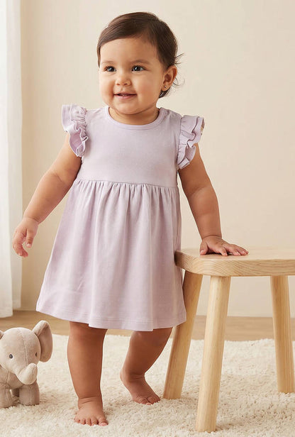 Juniors Polka Dot Print Cap Sleeve Dress