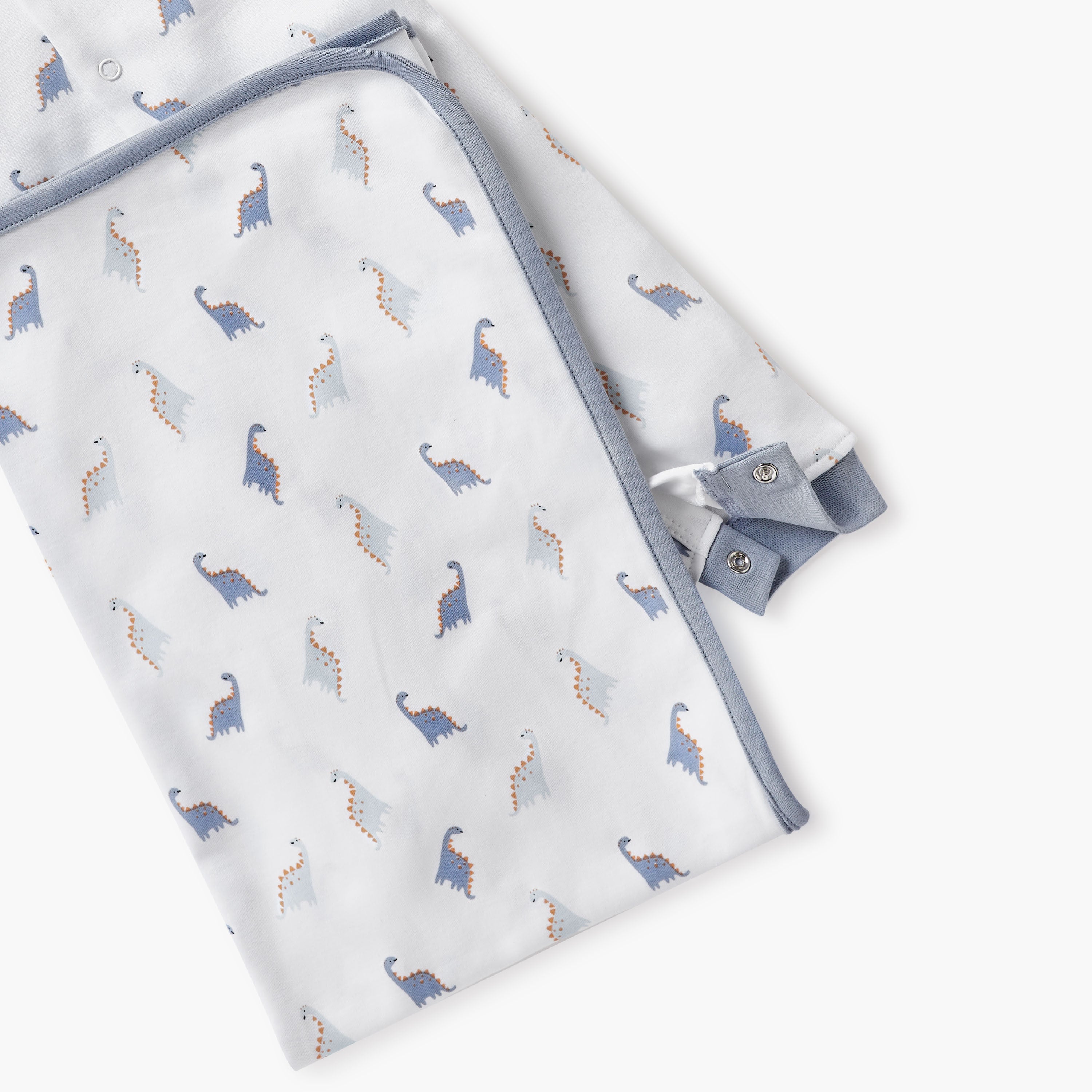 Juniors Dinosaur Print Sleepsuit with Bib and Receiving Blanket