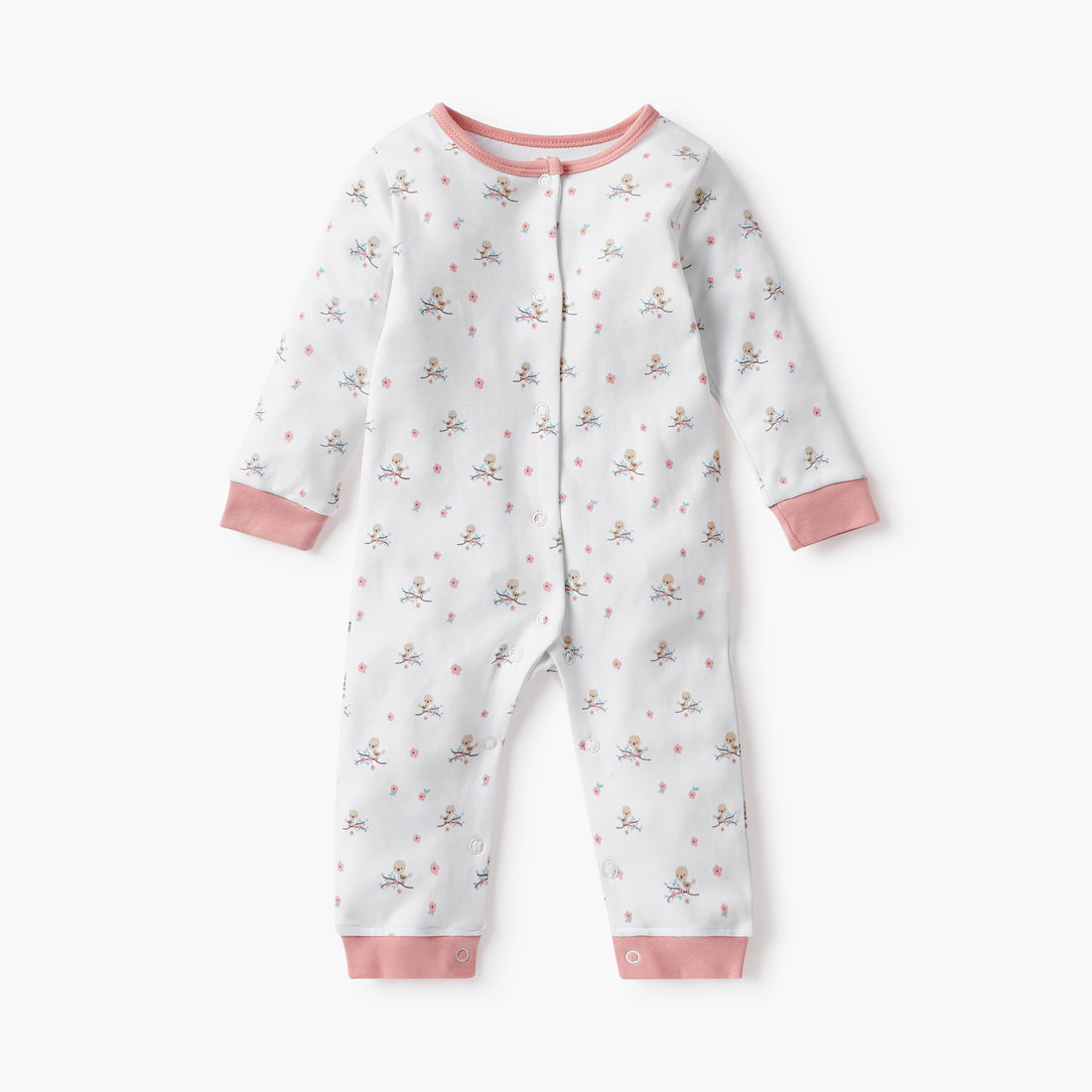 Juniors Printed Sleepsuit with Bib and Receiving Blanket
