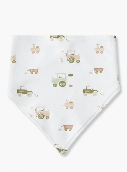 Pack of 3 Juniors Baby Bib with Tractor Print-baby-feeding-bibs-image-2