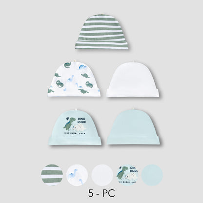 Juniors Beanie with Cotton Fabric - Set of 5