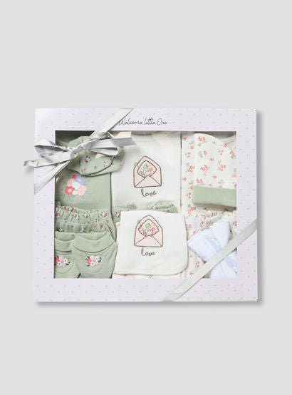 Set of 14 Juniors Clothing Gift Set with Floral Print-baby-girls-clothing-setsandcoords-image-1
