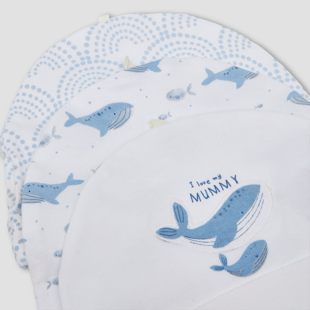 Pack of 3 Juniors Cap with Whale Print