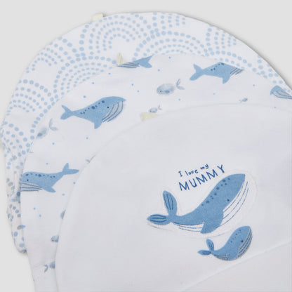 Pack of 3 Juniors Cap with Whale Print